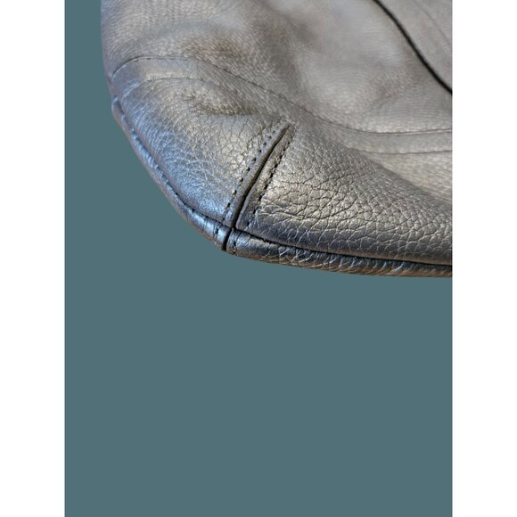 Coach Metallic Pebble Leather Chain Convertible Shoulder/Crossbody Bag - Picture 9 of 13